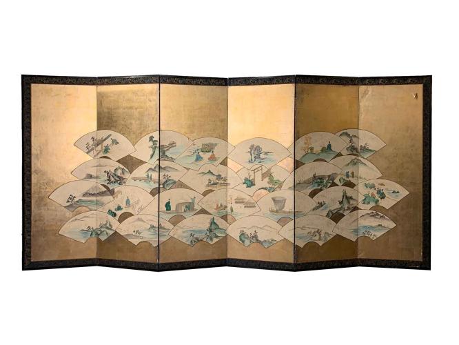 JAPANESE 6 PANEL SCREEN by 