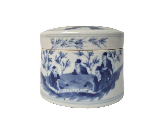 CHINESE PORCELAIN CRICKET BOX by 