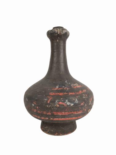CHINESE HAN DYNASTY STICK VASE by 