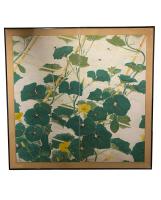 YELLOW FLOWER TWO PANEL SCREEN by 
