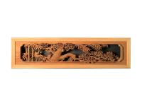 JAPANESE CARVED WOODEN RANMA by 