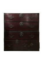 JAPANESE CLOTHING CHEST FROM NIHONMATSU by 